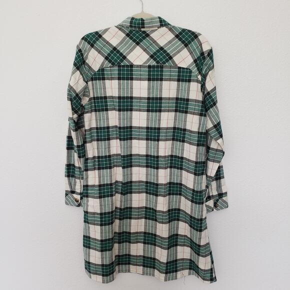 Columbia Women's Size Medium Holly Hideaway Plaid Flannel Dress **Read Desc - Picture 4 of 7